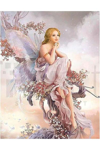 pixartsanat 40 X 50 Cm Butterfly Fairy Pixart Art Diamond Mosaic Painting Diamond Türkiye