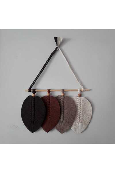 SB MAKROME Dört Yapraklı Makrome Duvar Süsü