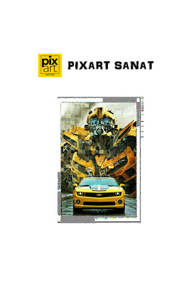 pixartsanat Bumblebee Pixart Sanat Elmas Mozaik Tablo Diamond Türkiye 35*53