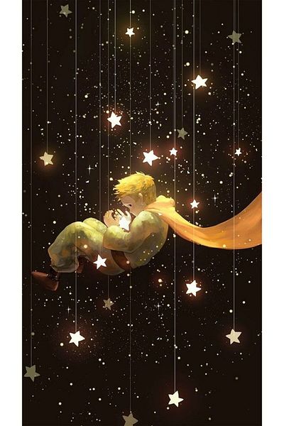 pixartsanat Pixart Art Diamond Mosaic - Little Prince and Stars, 40*60 Diamond Turkey