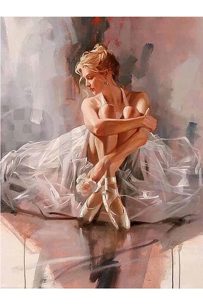 pixartsanat Ballerina - 30 X 40 Cmpixart Art Diamond Mosaic Painting Diamond Turkey