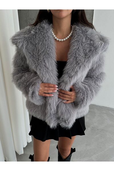 MEECY Shawl Collar Fur