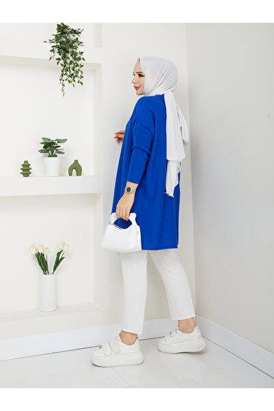 MODAMÜNASİP Υπέροχο πλεκτό τοπ με ζιβάγκο