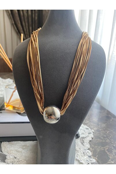 Store Çok Zincir Top Detaylı  Kolye
