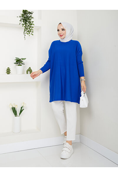 MODAMÜNASİP Υπέροχο πλεκτό τοπ με ζιβάγκο