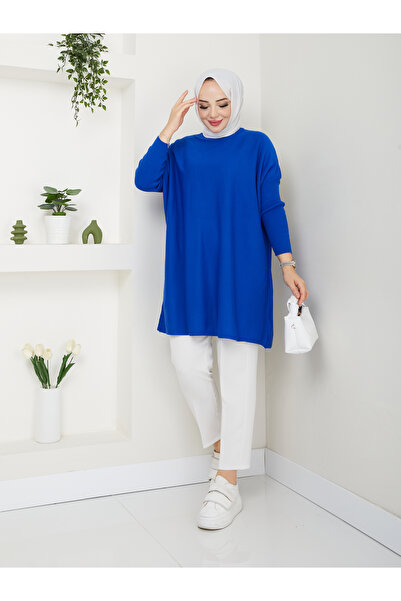 MODAMÜNASİP Υπέροχο πλεκτό τοπ με ζιβάγκο