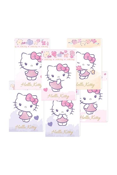 Hello Kitty لون حاد140200 Hello Kity A7 Memo Pad - عبوة مزدوجة