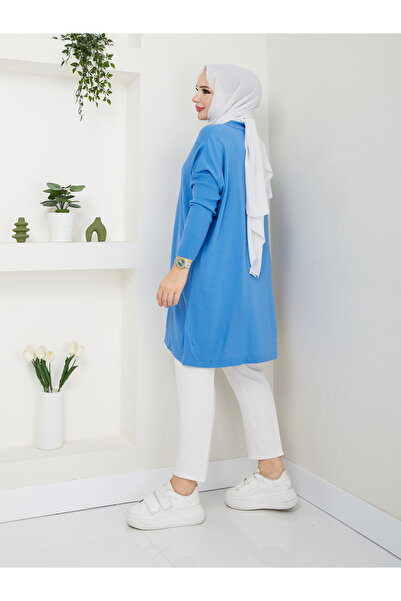 MODAMÜNASİP Υπέροχο πλεκτό τοπ με ζιβάγκο