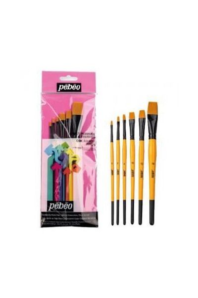 Pebeo 6-Piece Mixed Brush Set - Set 3