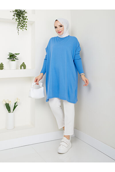 MODAMÜNASİP Υπέροχο πλεκτό τοπ με ζιβάγκο