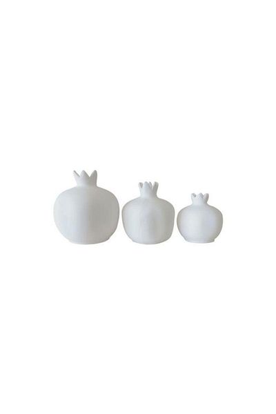 Pordizayn Ceramic Pomegranate Ceramic Biscuit Set of 3
