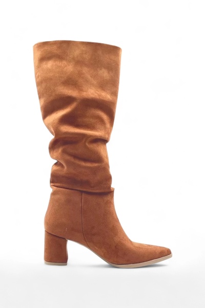 Melen Shoes Harmony Taba Körüklü Rahat Kadın Çizme