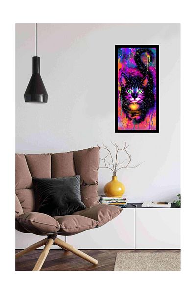 pixartsanat Cat from the Space Space Pixart Art Diamond Mosaic Painting Daimond Türkiye 35*68