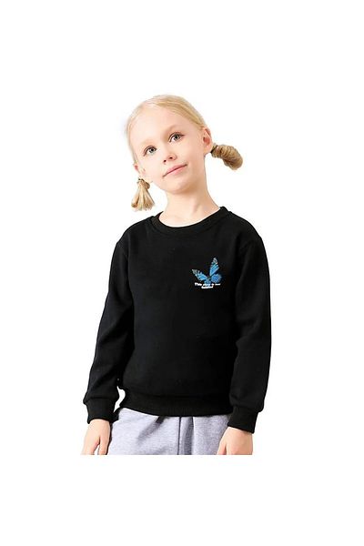 Pink Sky Children's Sweatshirt - Print Detailed