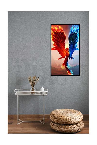 pixartsanat Phoenix of the Opposites Pixart Art Diamond Mosic Painting Daimond Turkey 43*76