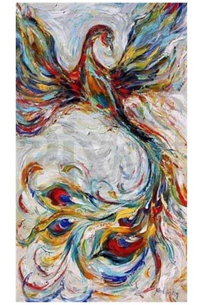 pixartsanat Colorful Phoenix Pixart Art Diamond Mosic Painting Daimond Türkiye 48*83