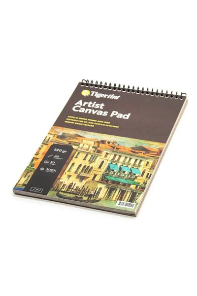 Tigertint Artist Canvas Pad Canvas Notebook A5 10 Sheets