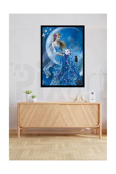 pixartsanat Fairy Pixart Art Diamond Mosaic Painting Diamond Turkey 41*58