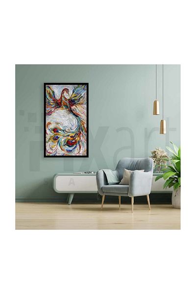 pixartsanat Colorful Phoenix Pixart Art Diamond Mosic Painting Daimond Türkiye 48*83