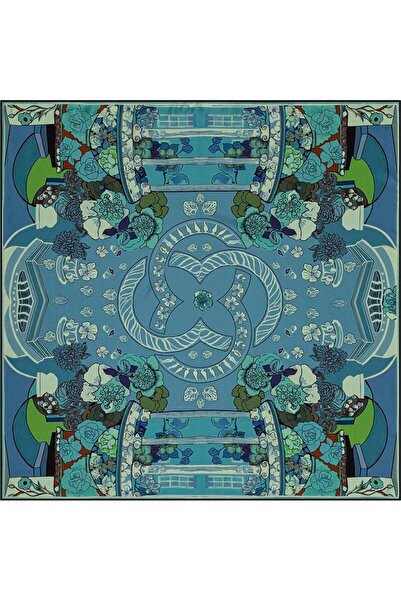 Aker Bosphorus Çift Taraflı Tivil İpek Eşarp 8834712-911