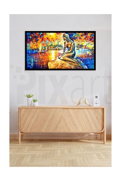 pixartsanat Leonid Aafremov Style Mermaid Pixart Art Diamond Mosaic Painting Diamond Turkey 70*40