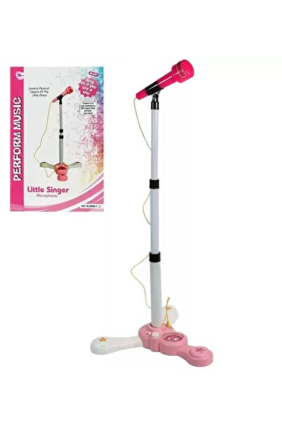 BYCEGU PEMBE RENK KIZ ÇOCUKLARI İÇİN AYAKLI KARAOKE OYUNCAK MİKROFON EĞLENCELİ ZAMANLAR İÇİN