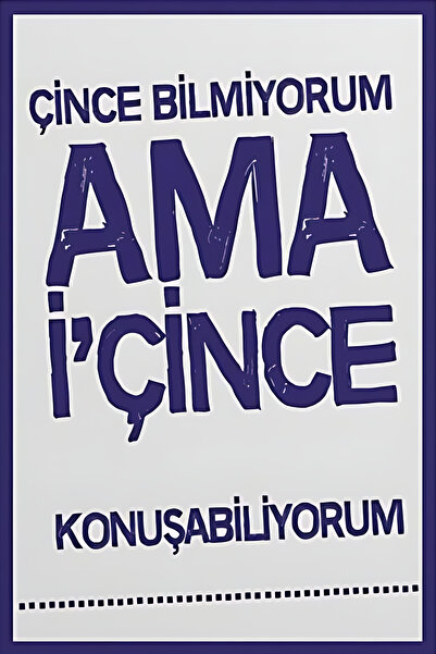 Hayal Poster Rakı Sözleri Çince Bilmiyorum Ama I'çince Konuşabiliyorum Retro Ahşap Poster Tablo