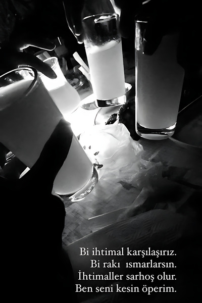Hayal Poster Rakı Sözleri Bi İhtimal Karşılaşırız Retro Ahşap Poster Tablo