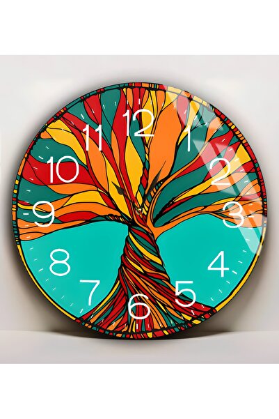 Harika bir ev Hari̇kabi̇rev | Unbreakable Glass (Watch) Colorful Tree of Life...