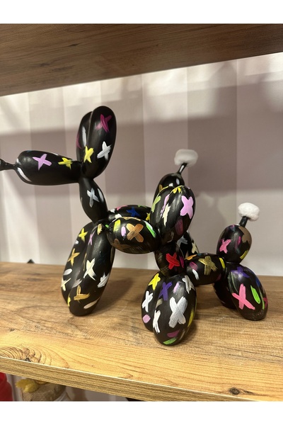 İki Cadı Tasarım Tasarım Balon Köpek İkili Set