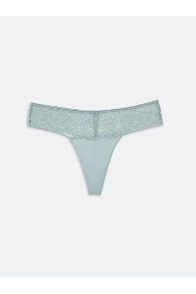 LC Waikiki Lw - Δαντελένια λεπτομερή σατέν στρινγκ κιλότα