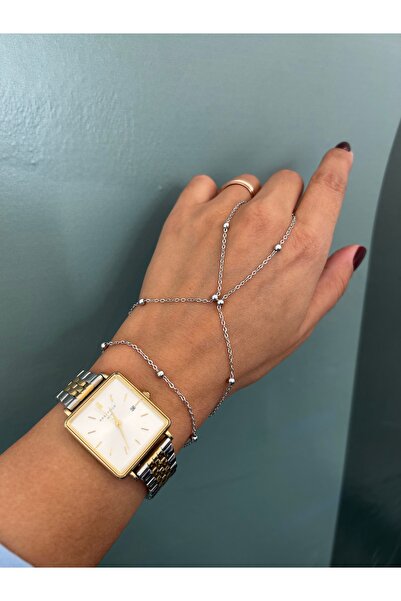 EmdJewelryy Steel Topcuk Model Silver Color Şahmeran