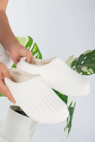 PLN SHOES Παντόφλες σπιτιού Faylon Unisex με μάλλινη σόλα