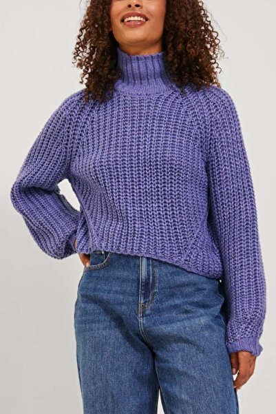 JJXX Turtleneck Knitted Purple Women's Sweater 12213689