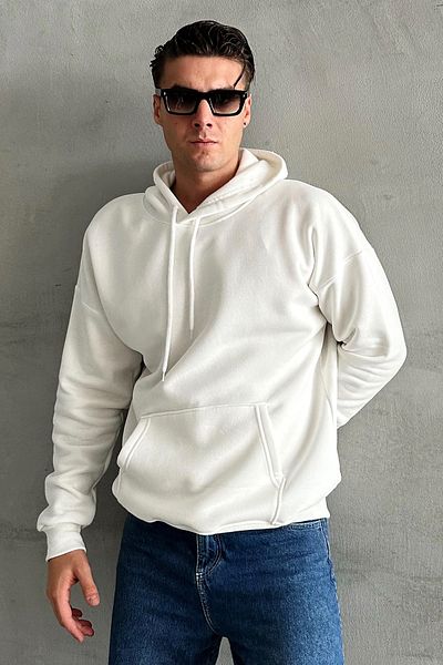 zunop Ανδρικό φούτερ με κουκούλα Oversize