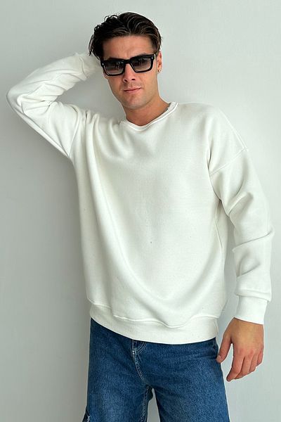 zunop Ανδρικό φούτερ με λαιμόκοψη Oversize