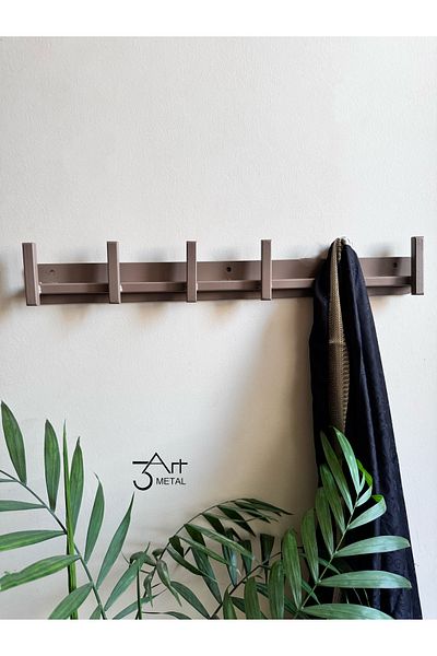 3art Metal علاقة حائط حديدية حديثة مزخرفة - علاقة معدنية - علاقة ملابس - علاقة