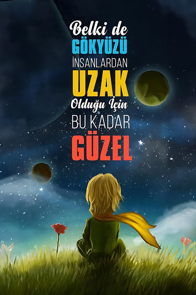 Hayal Poster Belkide gökyüzü insanlardan uzak Retro Ahşap Poster Tablo Dekor
