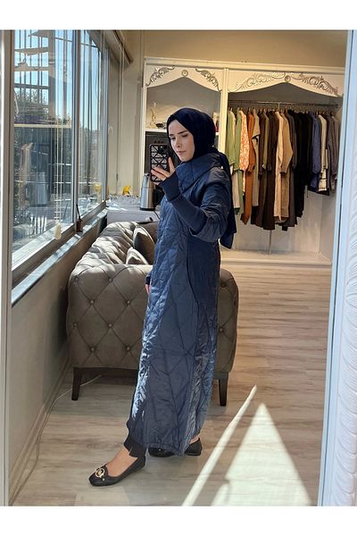 Invee Invee 6378 Navy Blue Coat