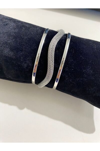 ANGELSS JEWELLERY سوار أصفاد فضي موديل العلامة التجارية