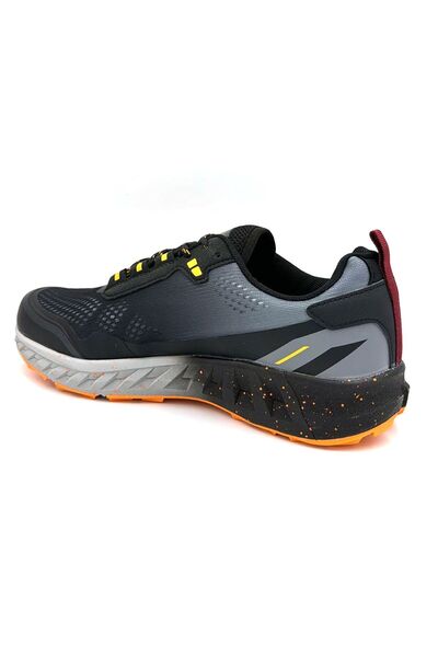 Jump 30519 Phlon Light Sole Lace-Up Men's Sports Shoes Black Yellow