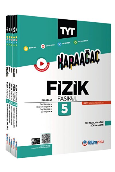 Bilimyolu Yayınları Karaağaç TYT Fizik Fasikülleri Seti 5 Kitap Bir Arada 704...