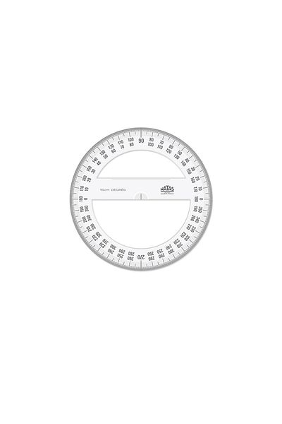 inkspire Plastic Minkale Full Circle Degree (360) 15 cm Diameter