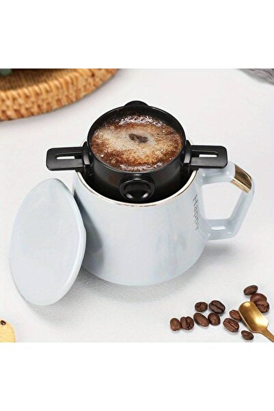 BGSignature Taşınabilir Paslanmaz Çelik Kahve Demleme Aparatı - Filtre Kahve İçin Portatif ve Kolay Kullanım