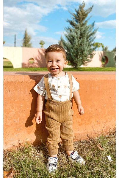 Babily Knitwear Baby Salopet - Flexible Unisex Front Strap