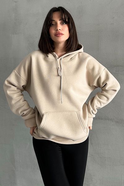 zunop Γυναικείο φούτερ Oversize με κουκούλα
