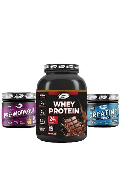 Conlast Pre-Workout 300g Whey Chocolated 2000g Creatine 120g