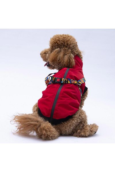 Pawstar Red Nuuk Vest Dog Vest Dog Outfit Dog Raincoat