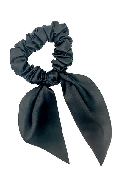 ICON SILK Cataramă cu fundă din mătase 100% pură (negru)