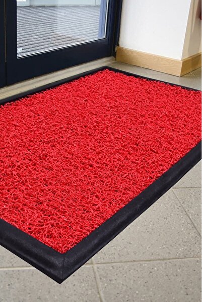 ÇAPAEV Dezenfektan Havuzlu Kauçuk Hijyen Paspas-kırmızı - 45 Cm X 70 Cm